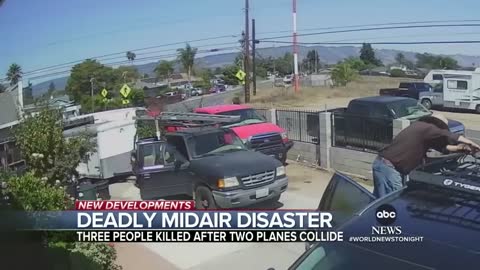 Two small planes collide in California, killing 3