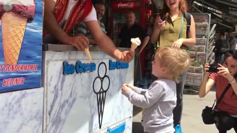 Funny Tricks - Turkish Ice Cream Man Vs Kid - Sweet Pranks