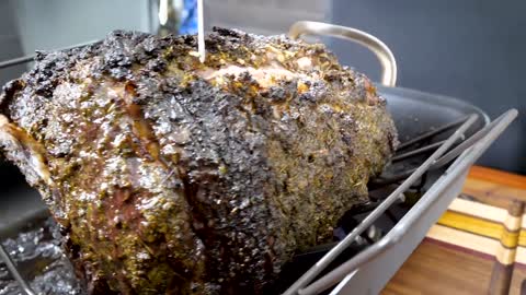 Herb Crusted Prime Rib with @Mr. Make It Happen