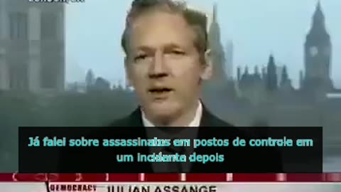 Julian Assange falando há mais de uma década sobre ter visto milhares e milhares de documentos...