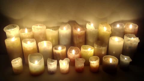 Beautiful Relaxing Piano Music With Warming Candle Video!