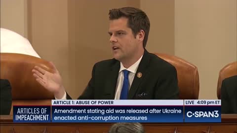 Gaetz Announces Reuters Photographer Was Removed from Hearing