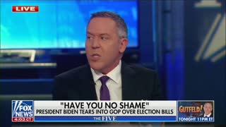 Greg Gutfeld unloads on Biden over voting rights