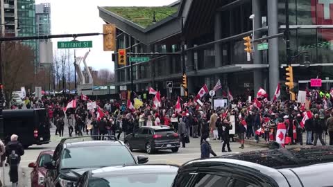 Part Two - Bill Gates is not welcome in Canada - march to the Vancouver, BC Convention Centre 10 April 2022