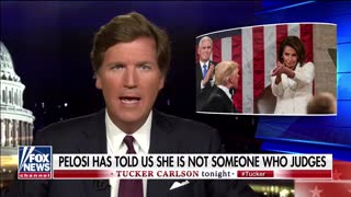 Tucker Carlson slams Pelosi's "glass faces"