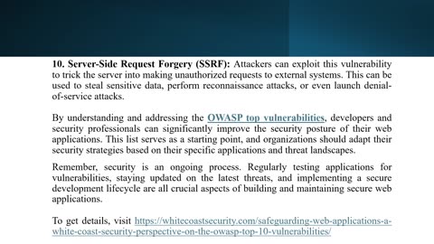 Top 10 Web Application Security Risks: Understanding OWASP Top Vulnerabilities