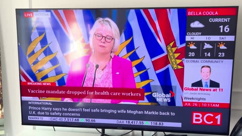 BC's Bonnie Henry Submits To Political Pressure And DROPS Vax Mandate For Healthcare
