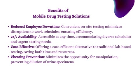 Anywhere, Anytime Mobile Drug Testing Solutions for Your Convenience