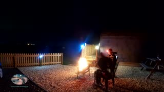 Evening at a glamping pod in Cumbria