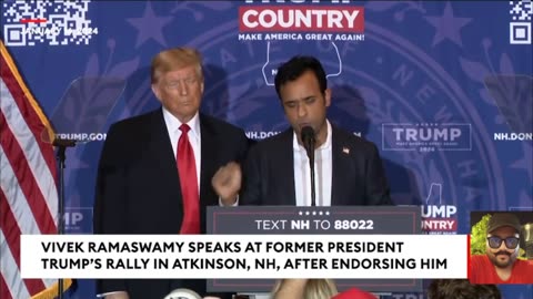 BREAKING NEWS: Vivek Ramaswamy Joins Trump At New Hampshire Rally To Encourage Voters To Support Him