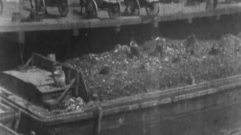 New York City Dumping Wharf (1903 Original Black & White Film)