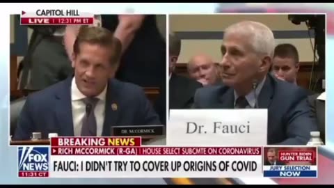 Audio of Fauci is being played back to him at the hearing~He can't talk his way out of this one!