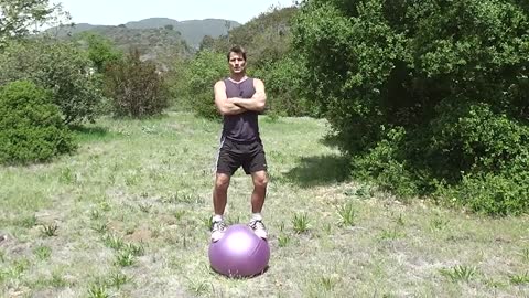Stability Exercises for anti aging & longevity with a swiss ball | RIPPED AT 50