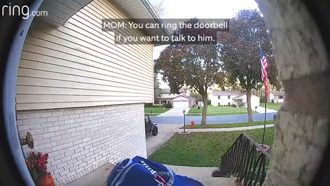Son Found a Creative Way to Update His Dad Via Ring Video Doorbell
