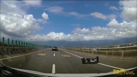 Highway accident very high speed