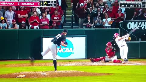 Charlie Welch Home Run - Arkansas vs. Nebraska