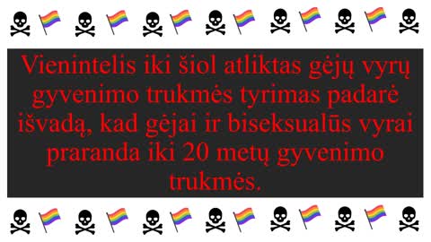 Homoseksualus elgesys yra be galo pavojingas sveikatai