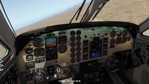 More Beechcraft KingAir C90 time on KRYN - Xplane 11.55 -