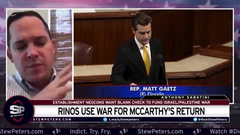 RINOS Plot To Bring Back McCarthy To Fund Israeli War: McCarthy Signals He's Open To The Idea