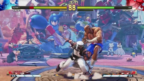 10.Sagat vs Rashid (Hardest AI) - Street Fighter V