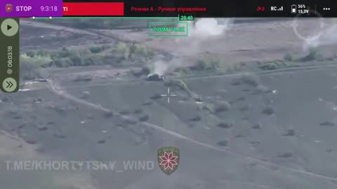 Ukrainian drone footage of another Russian armored assault