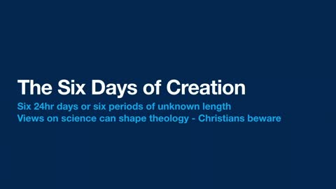 The Six Days of Creation