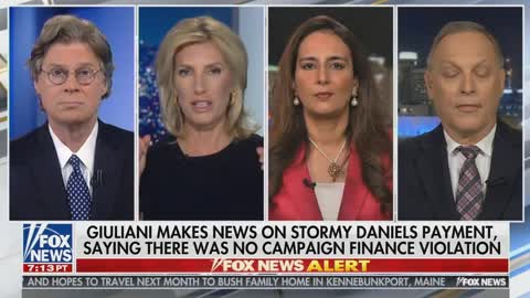 Laura Ingraham Baffled By Giuliani’s Admission Trump Repaid Stormy Daniels Money: ‘That’s a Problem’