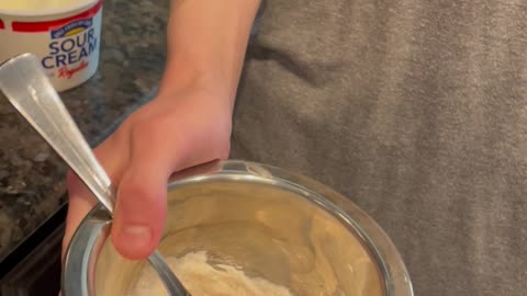 Mixing Sour Cream with Taco Uppercut