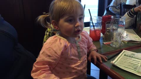 Toddler's stolen cup and plate