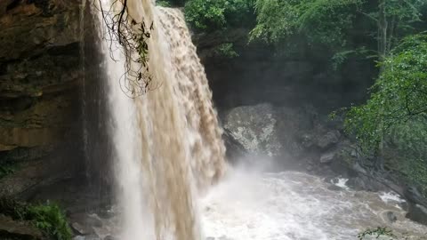 Cucumber Falls Hurricane Ida Raging