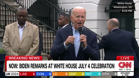 Joe Biden Glitches Out, Stops Making Sense During 4th of July Speech - WTH Joe?