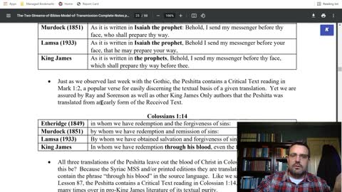 Is the Two Streams of Bibles Paradigm of Preservation/Transmission Correct?