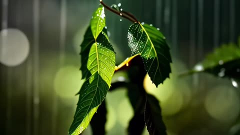 "The Way the Leaves Dance in the Rain - A Surreal AI Art Masterpiece"