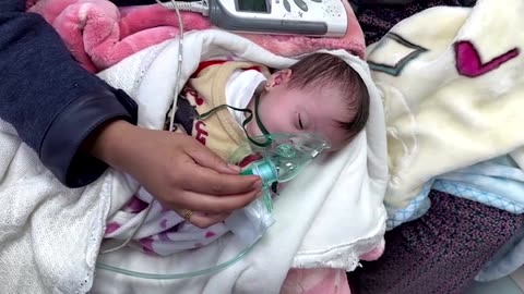 Kids slowly dying without medicines, Gaza mother says