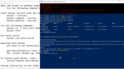 IPGraySpace: Docker - How to install posh-docker in Docker Container in windows