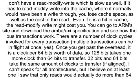 For ARM why is a single STM instruction generally faster than multiple STR instructions