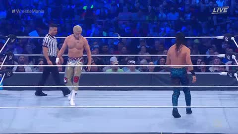 Wrestlemania 38 - Seth Rollins vs Cody Rhodes