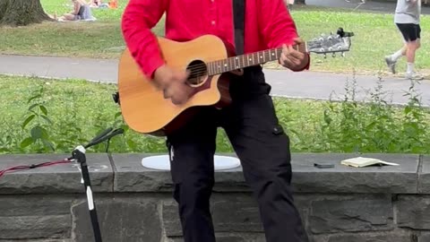 For Your Love - Yardbirds Cover - Central Park - NYC - on a Gibson HP 415 CRX