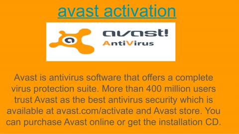 avast activation