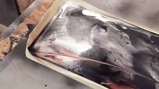 Black Marble Windowsill using resin