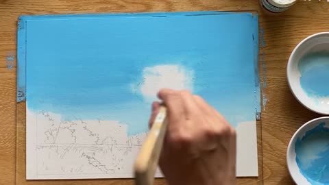 The whole process of the master's painting, recording a summer with paintings, come and learn 03