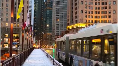 Chicago_🇺🇸♥️❄️_Amazing_Snowfall (Nature Hub) #reel