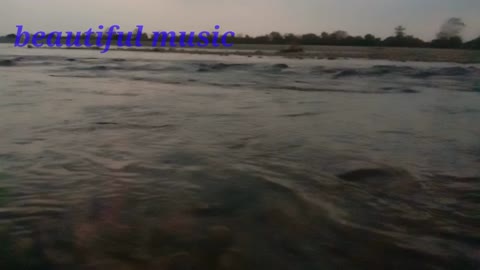 River flows! With beautiful music! Relax music