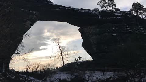 Czech Republic Pravčická brána time lapse