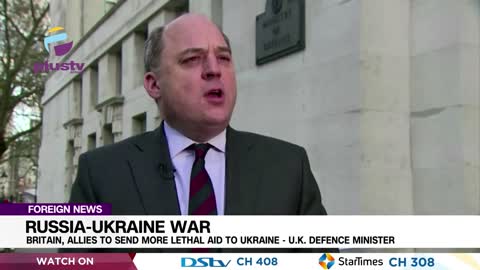 Russia-Ukraine War: Britain, Allies To Send More Lethal Aid To Ukraine- UK Defence Minister