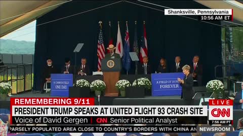 President Trump commemorates 9/11 with speech so powerful, even CNN praised it
