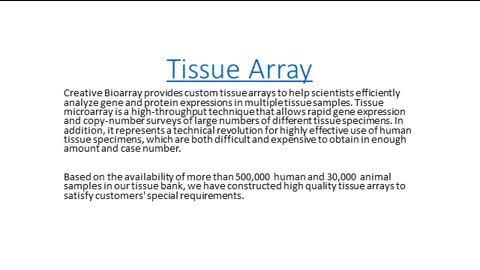 tissue array | Creative Bioarray