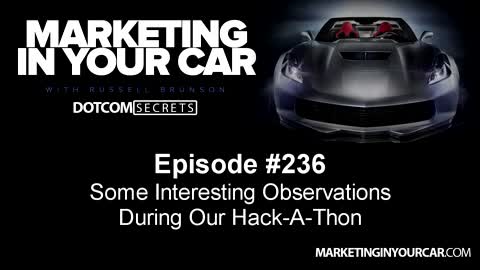 236 - Some Interesting Observations During Our Hack A Thon - MarketingInYourCar