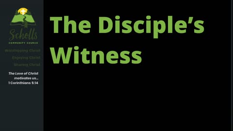 The Disciple's Witness