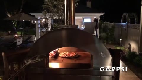 Dinner With An Outdoor Wood Fired Pizza Oven – Fontana Countertop Stainless Steel Oven